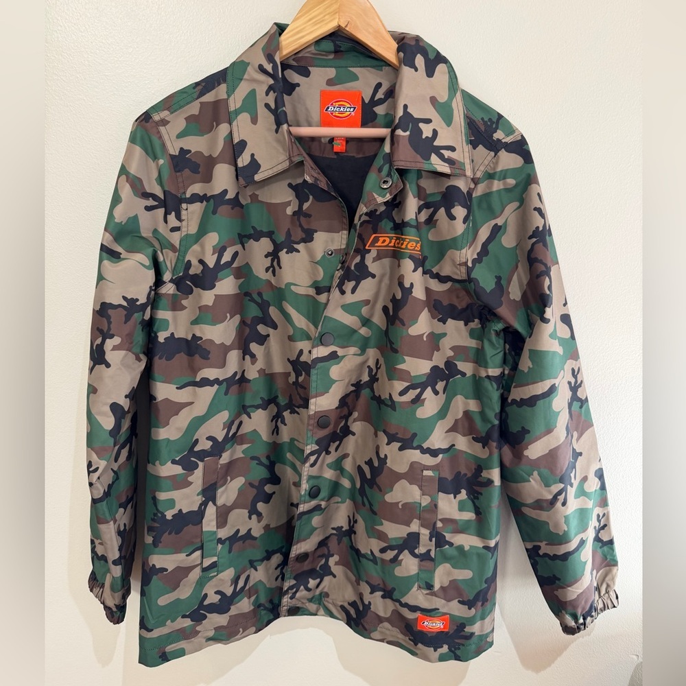 DICKIES Girl Camo Jacket Women's Size Large Camouflage Windbreaker